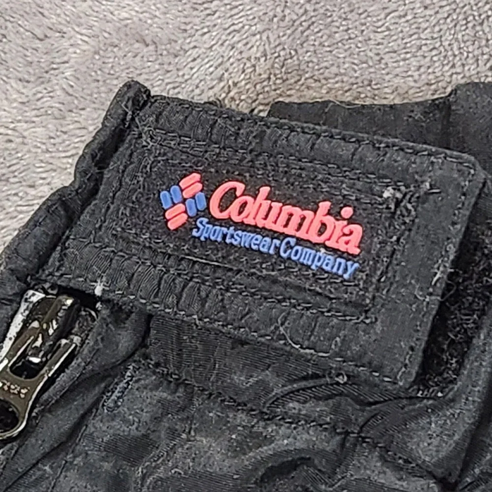 Columbia‎ Snow Pants Womens  Large Black Full Side Zip Snowboard Ski Vintage